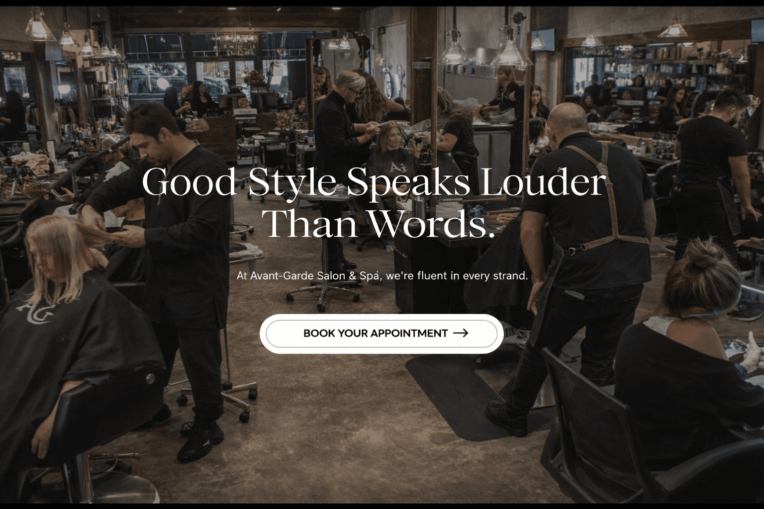 Avant Garde Salon & Spa Website